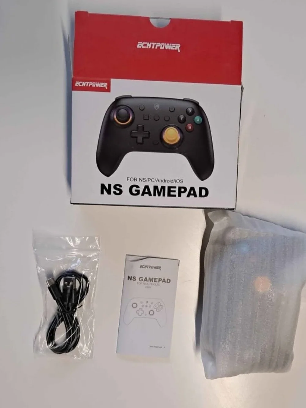 Wireless LED Rechargeable Echtpower NS Gamepad For Switch/PC/Andoid/iOS/IPhonr
